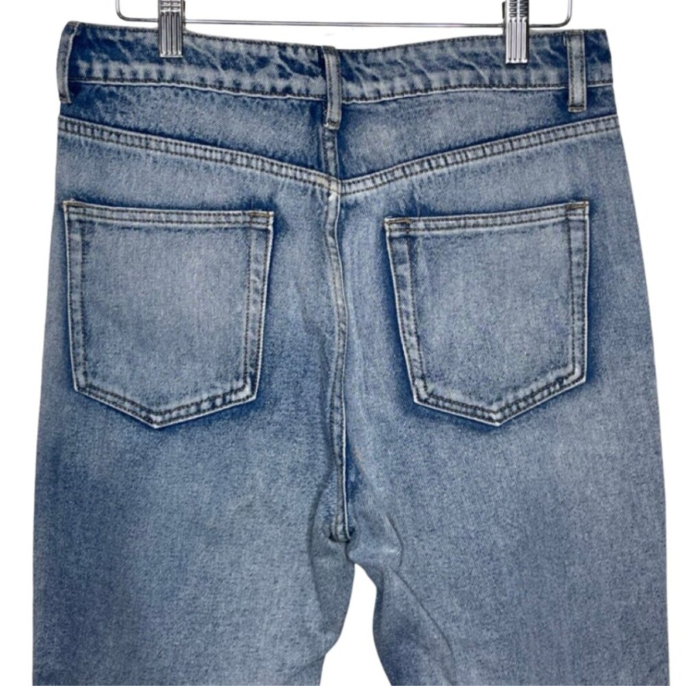 THE ROCKN REV | Women's Casual Light Wash Distressed Jeans | Size 12 - Picture 9 of 13